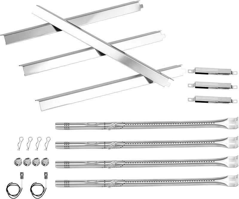 COGRICHBF 463365021 463366022 Grill Replacement Parts for Charbroil Performance 4 Burner 463365021 463354021 463352521 463351021, 5 Burner 463448021, G325-0002-W1 Heat Plate, G327-2100-W1 Burner, Crossover Tube - Image 1
